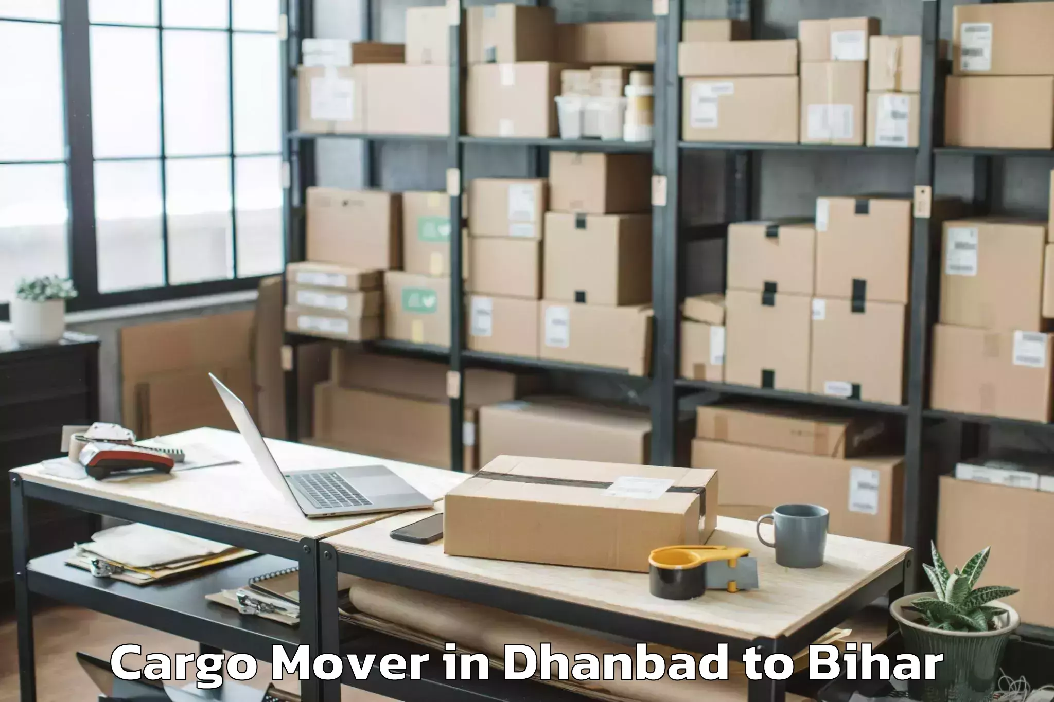 Easy Dhanbad to Bithan Cargo Mover Booking